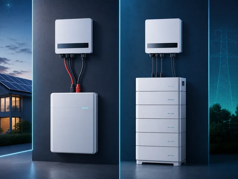 Low voltage vs high voltage battery systems connected to compatible hybrid inverters