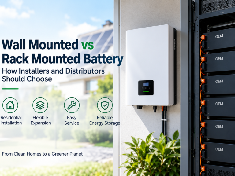 Wall mounted vs rack mounted battery comparison for residential energy storage