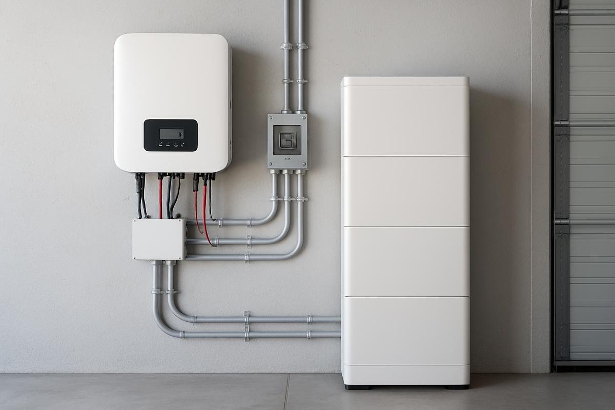 Hybrid inverter and residential battery storage system for backup power